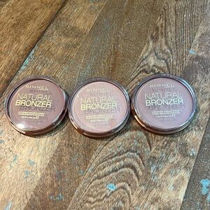 Rimmel London Natural Bronzer set of 3 020,021,022 new unopened